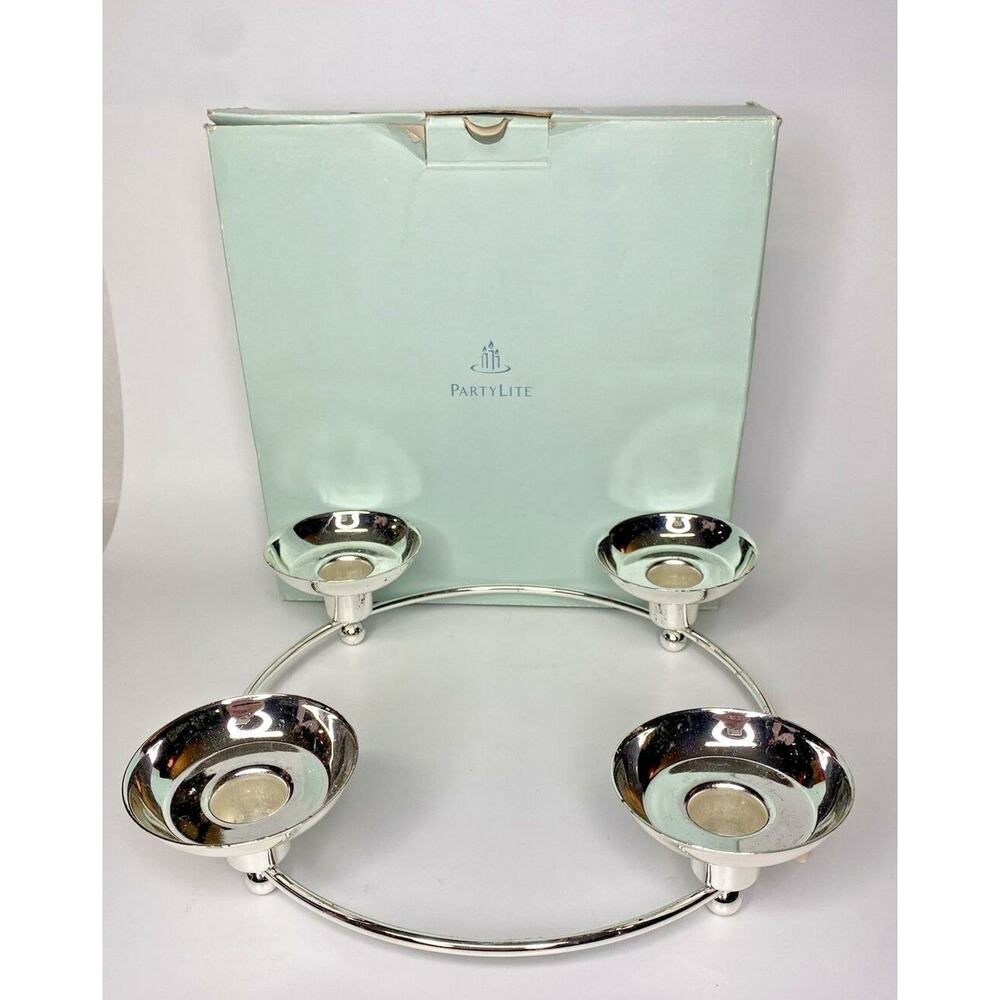 PartyLite Silver Plated Century‎ NIB P8B/P7745